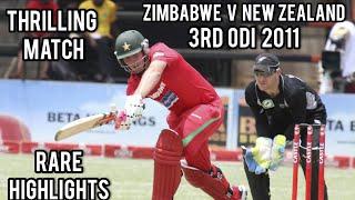 Thrilling Match | New Zealand V Zimbabwe | 3rd ODI 2011 | Full Highlights