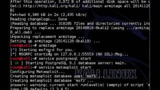 How to FIX Kali Linux Armitage Database error?