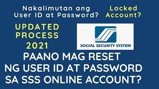 PAANO MAG RESET NG USER ID AT PASSWORD SA SSS ONLINE ACCOUNT? | UPDATED PROCESS 2021