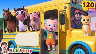 Animal Wheels on the Bus + More Nursery Rhymes & Baby Songs - Kidsberry