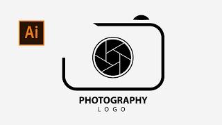 Photography Logo in illustrator | Logo design process | studio logo in Adobe illustrator