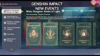 Genshin Impact - Misty Dungeon Realm Of Light Event: Thundershock Trial, Gameplay walkthrough