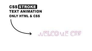 css stroke | text stroke animation css | svg text animation | svg tutorial | only html & css