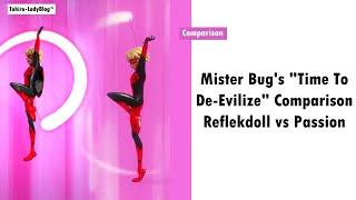 MIRACULOUS | Mister Bug's "Time To De-Evilize" | Comparison