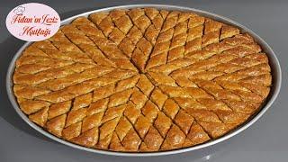 CEVİZLİ EV BAKLAVASI NASIL YAPILIR? 1ÇITIR ÇITIR TÜM PÜF NOKTALARIYLA TAM KIVAMINDA BAKLAVA TARİFİ