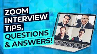 ZOOM Interview Questions & Answers! (Zoom Job Interview TIPS!)