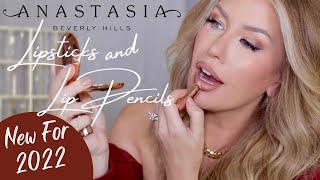 NEW Anastasia Beverly Hills Lipsticks And Lip Liners  Swatches, Try On And Favorite Combos!