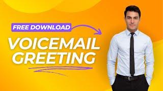 Male Voicemail Greeting (HQ, FREE DOWNLOAD)