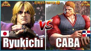 Street Fighter 6 Ryukichi (RYU #2)  Vs  CABA (GUILE #2) Best Room MatchHigh Level Gameplay