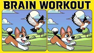 Spot the 3 Differences | Brain Workout 《A Little Difficult》