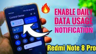 HOW TO SHOW DAILY DATA USAGE NOTIFICATION IN REDMI NOTE 8 PRO | DAILY DATA USAGE NOTIFICATION REDMI