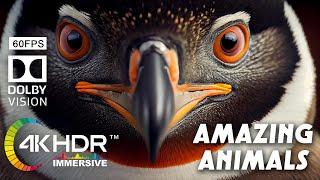 Most Amazing Wild Animals | 4K HDR Immersive 60FPS Dolby Vision