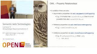 5.7 Web Ontology Language   OWL 4