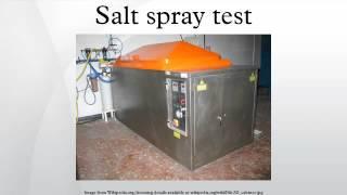 Salt spray test