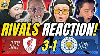 LIVERPOOL RIVALS & HATERS REACTION TO LIVERPOOL 3-1 LEICESTER | 24/25 PREMIER LEAGUE