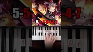 Demon Slayer Opening  Zankyosanka Piano Tutorial #shorts