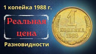 The real price and review of the coin 1 kopeck 1988. All varieties and their cost. THE USSR.