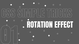 How to rotate object in css