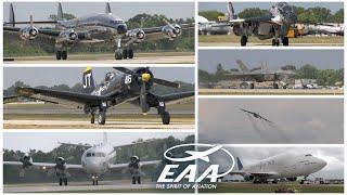 EAA Airventure Oshkosh 2023 Arrivals and Departures Compilation