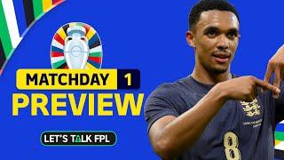 MATCHDAY 1 PREVIEW | Euro 2024 fantasy Tips