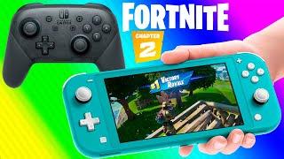 Fortnite Chapter 2 Pro Controller Gameplay on Nintendo Switch Lite