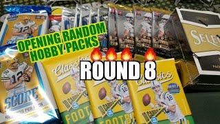 Random Football Card Hobby Pack Opening. Round 8