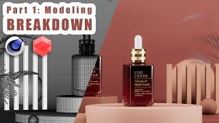 Part 1 Modeling Breakdown | Estee Lauder | Cinema 4D + Redshift | 3D Product Visualization