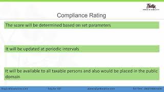 4  Compliance rating