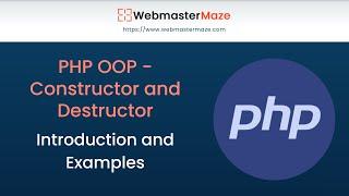 PHP OOP - Constructor and Destructor