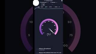 alliance broadband 140 Mbps SPEED TEST #speedtest