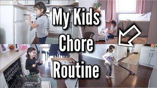 MY KIDS DO CHORES?! | AGE APPROPRIATE CHORES FOR 3 YEAR OLDS & 5 YEAR OLDS