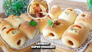 HARUUM, ENAAAK, LEMBUUT!! ROTI SOSIS MINI DENGAN KEJU PARMESAN!!