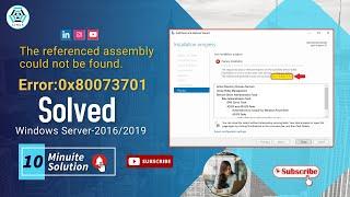 The referenced assembly could not be found. Error:0x80073701 | Fix Windows Update Error: 0X80073701