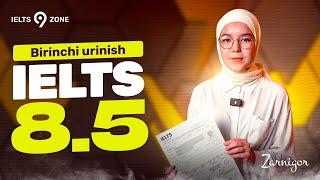 Brinchi urinishda IELTS 8.5 | IELTS ZONE