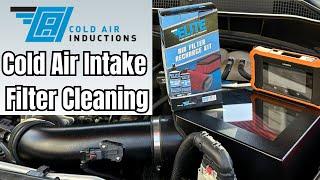 How to Clean Cold Air Inductions Cold Air Intake Filter 2019-2024 Chevy Silverado