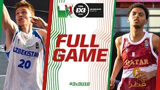 Uzbekistan  v Qatar  | Men | Full Pool Game | FIBA 3x3 U18 World Cup 2024