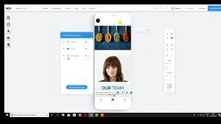 Wix Homepage Mobiler Editor