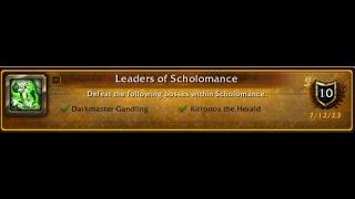 Old Scholomance Full Clear. What Did We Get? (Leaders of Scholomance Achievement!)