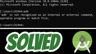 'adb' is not recognized as an internal or external command,operable program or batch file SOLVED