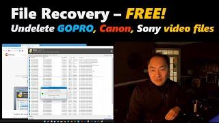 How to recover deleted files for FREE:  Useful for Gopro, Sony, Canon videos with large file size