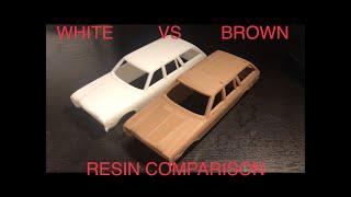 Too Many Projects: Comparison White Resin Medium Resolution vs Brown Resin High Resolution