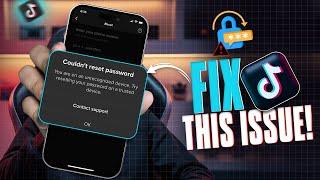 How to Solve Can't Reset Password on TikTok on iPhone | Fix TikTok Password Reset Issues