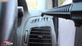 Car Interior Cleaning with Steam Vapour