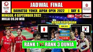Jadwal Final Japan Open 2022 Hari Ini Live INEWS TV ~ YUTA/ARISA vs BASS/POPOR ~ AN SEYOUNG vs AKANE
