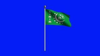 AIMIM PARTY FLAG ANIMATION BLUE SCREEN #AIMIM PARTY #TELANGANA#AIMIM PARTY FLAG