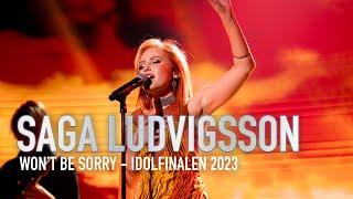 Saga Ludvigsson sjunger vinnarlåten ”Won’t Be Sorry” i Idolfinalen…  | Idol Sverige | TV4 & TV4 Play