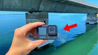 Dropping My GOPRO Under Florida’s Most Popular Fishing Bridge (Crazy)