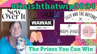 #fridaysews #finishthatwip2024 Prize Reveal ! All the Prizes (So Far)