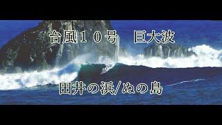 2020/09/05【台風スウェル】田井ノ浜、ぬの島！台風１０号のウネリ　ガンで攻める猛者