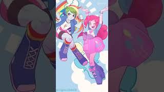 pinkie pie and rainbow dash  